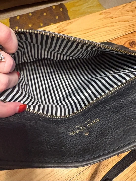 kate spade Black Pebbled Leather Crossbody - Picture 8 of 12